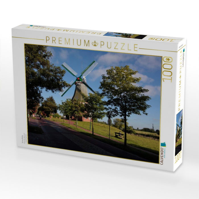 Grüne Mühle - CALVENDO Foto-Puzzle'