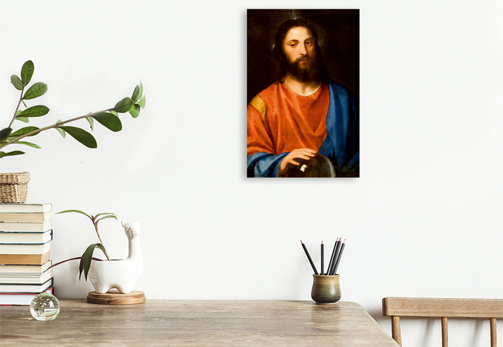 Premium Textil-Leinwand Premium Textil-Leinwand 30 cm x 45 cm hoch Ein Motiv aus dem Kalender Jesus Christus - Das Leben Christi auf Gemälden der alten Meister