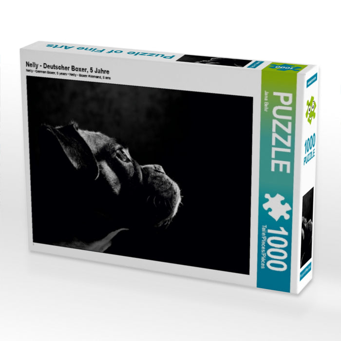 Nelly - Boxeuse allemande, 5 ans - Puzzle photo CALVENDO 