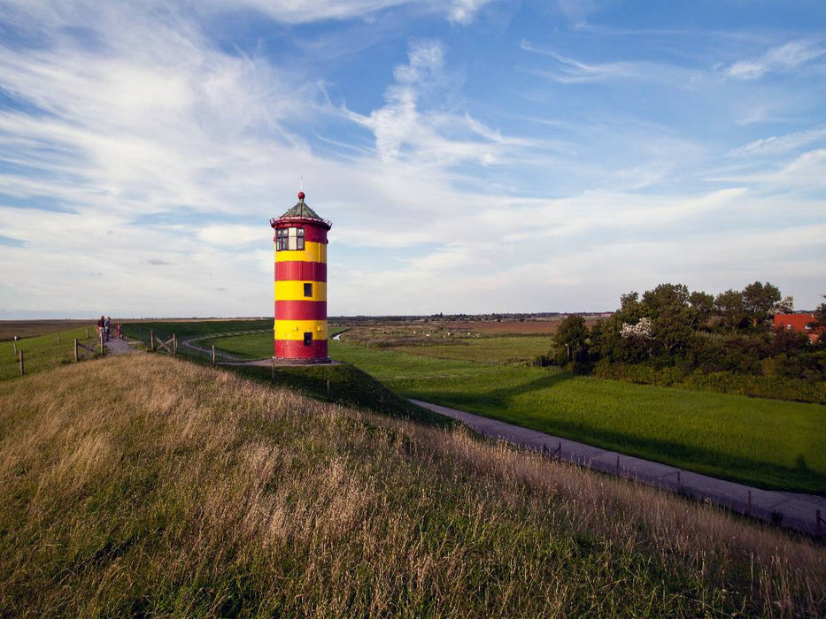 Deichblick zum Leuchtturm - CALVENDO Foto-Puzzle'