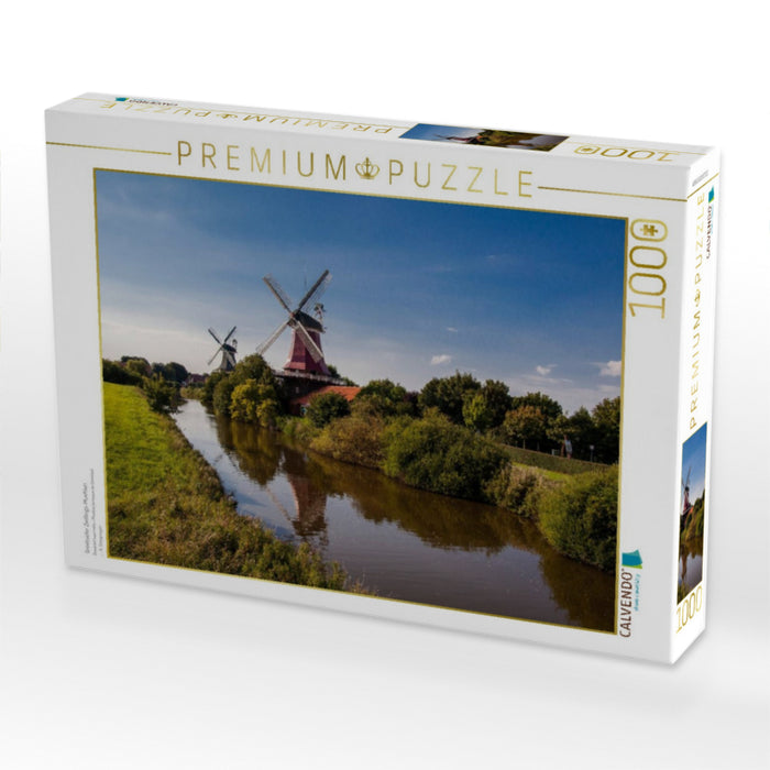 Greetsieler Zwillings-Muehlen - CALVENDO Foto-Puzzle'