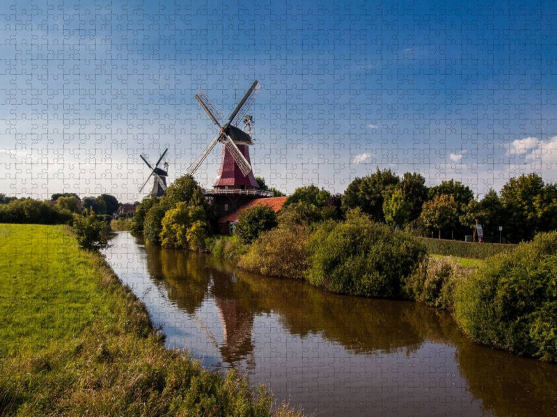 Greetsieler Zwillings-Muehlen - CALVENDO Foto-Puzzle'