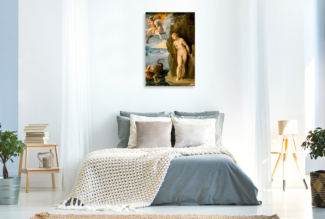 Premium Textil-Leinwand Premium Textil-Leinwand 80 cm x 120 cm  hoch Ein Motiv aus dem Kalender Ovids Metamorphosen - Bücher der Verwandlungen