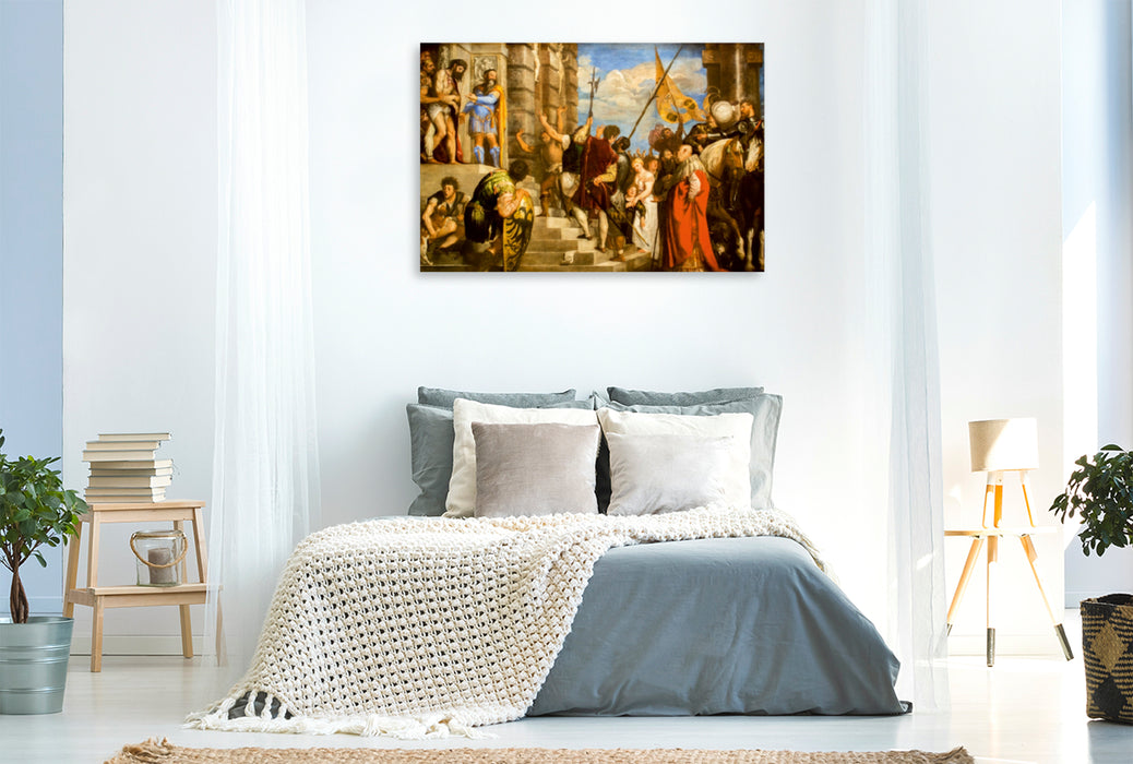Premium Textil-Leinwand Premium Textil-Leinwand 120 cm x 80 cm quer Ein Motiv aus dem Kalender Tiziano Vecellio - Tizian