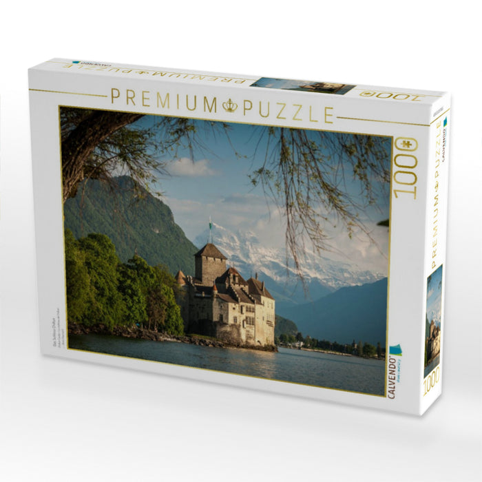 Das Schloss Chillon - CALVENDO Foto-Puzzle'