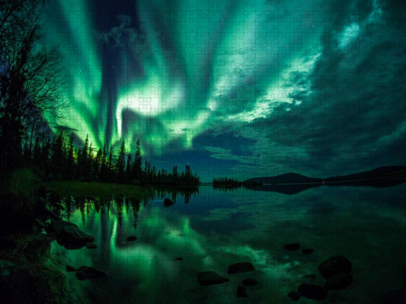 Beginn der Polarlichtsaison - CALVENDO Foto-Puzzle'