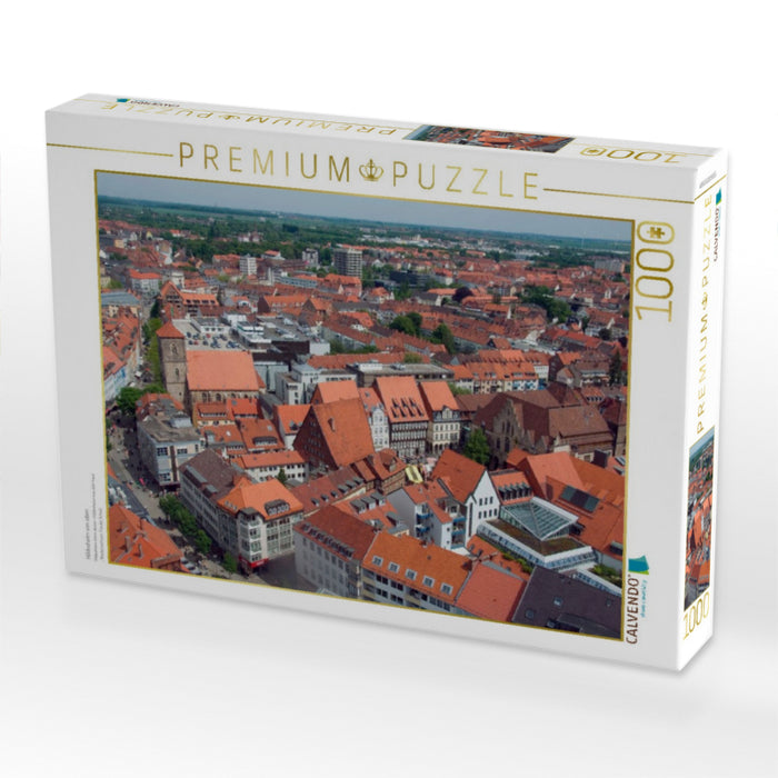 Hildesheim von oben - CALVENDO Foto-Puzzle'