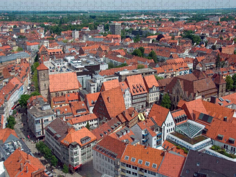 Hildesheim von oben - CALVENDO Foto-Puzzle'
