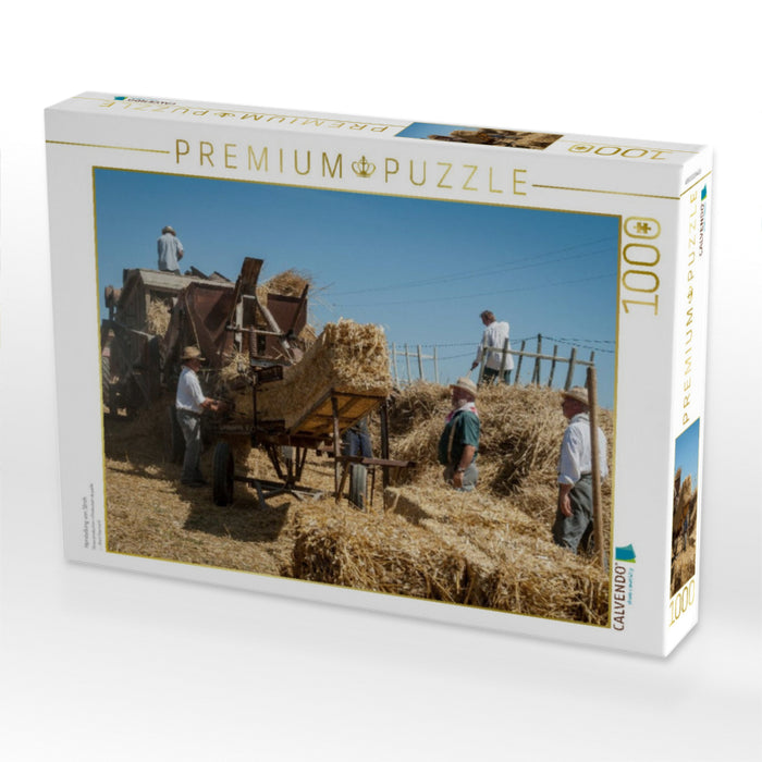 Herstellung von Stroh - CALVENDO Foto-Puzzle'