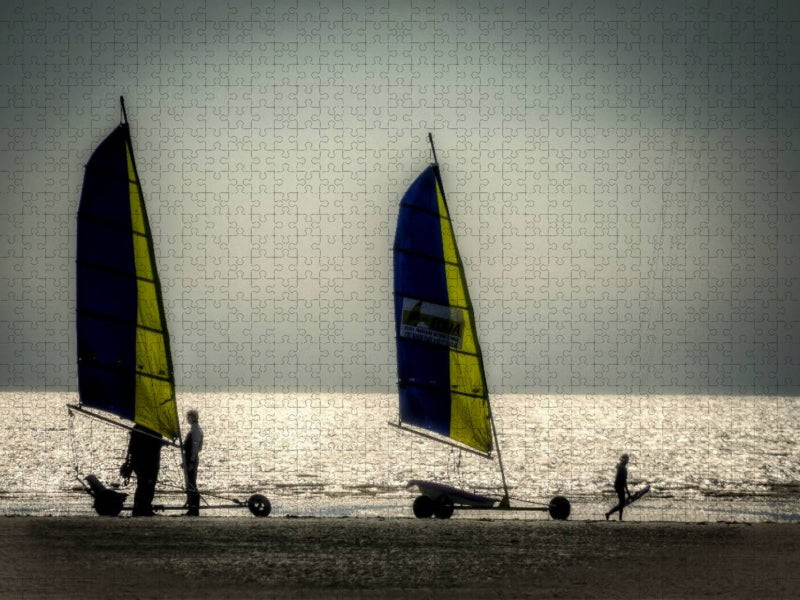 Strandsegler, örtlicher Sport - CALVENDO Foto-Puzzle'