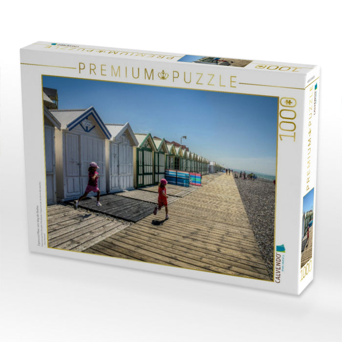 Cayeux auf Meer, vom Weg der Bretter - CALVENDO Foto-Puzzle'