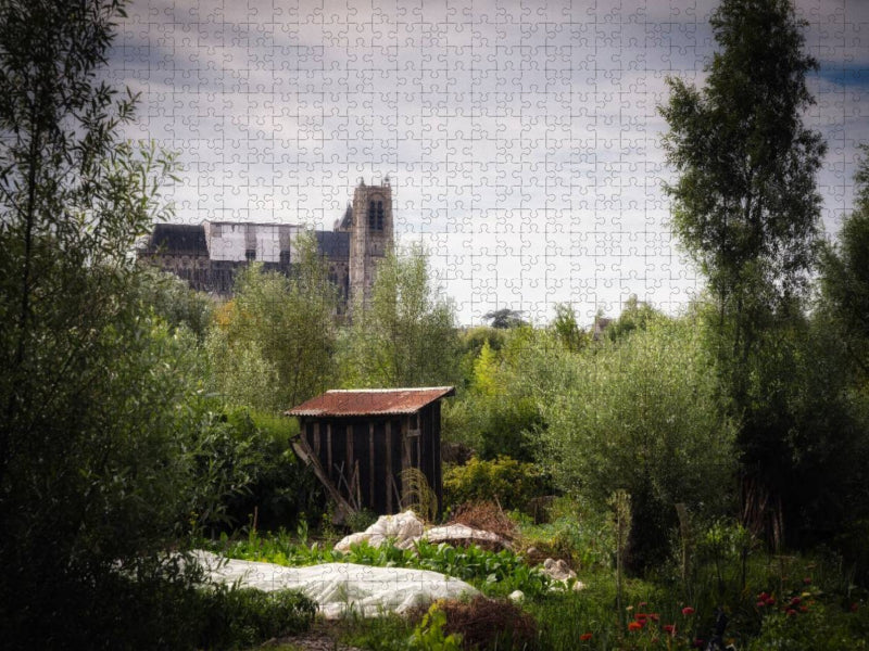 Bourges, Gärten in der Stadt - CALVENDO Foto-Puzzle'