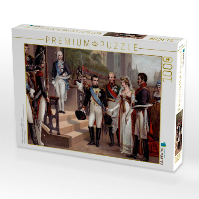 Königin Luise und Napoleon 1807 in Tilsit - CALVENDO Foto-Puzzle'