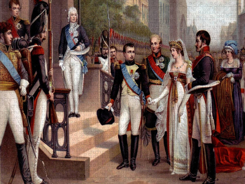 Königin Luise und Napoleon 1807 in Tilsit - CALVENDO Foto-Puzzle'