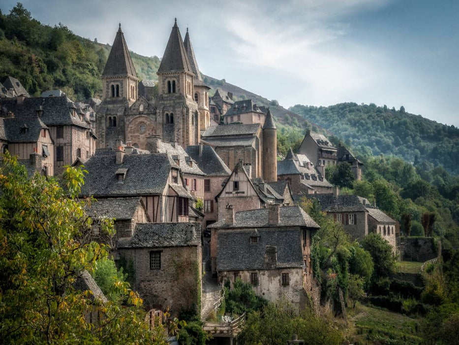 Conques, das Dorf - CALVENDO Foto-Puzzle'
