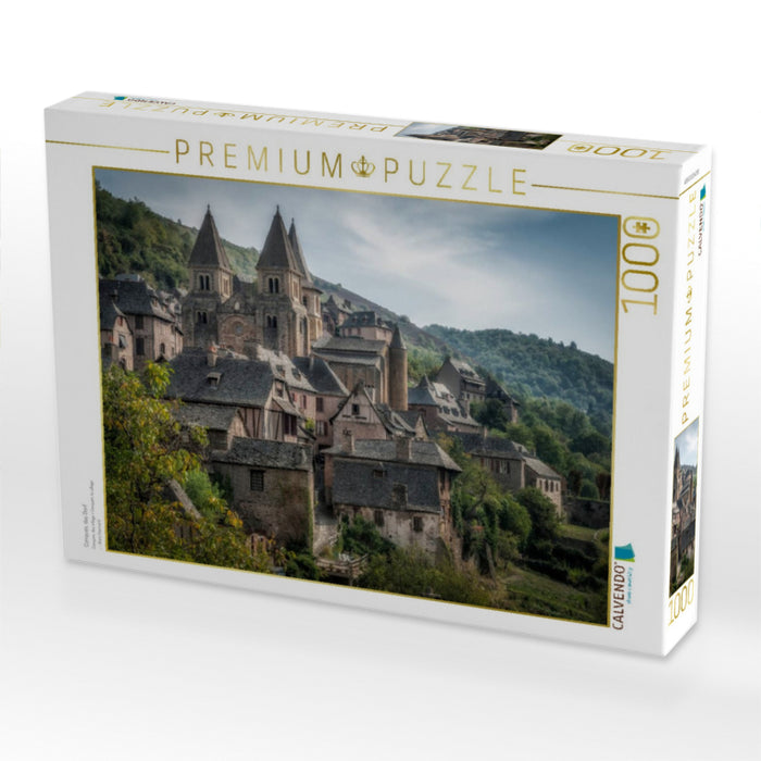 Conques, das Dorf - CALVENDO Foto-Puzzle'