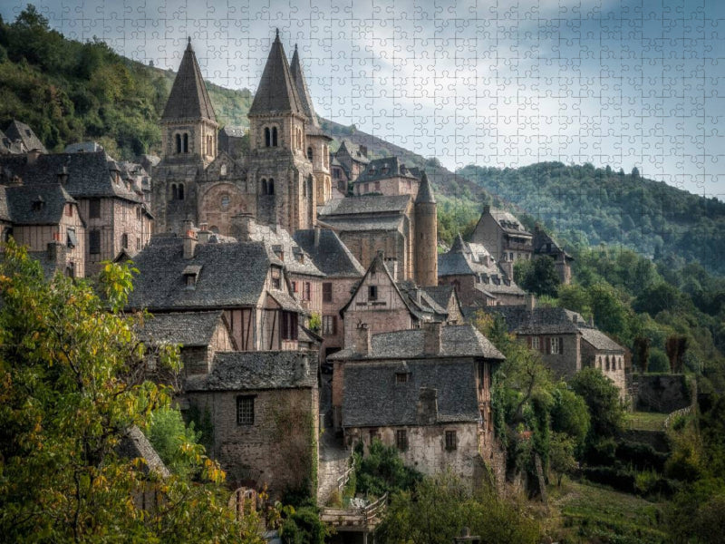 Conques, das Dorf - CALVENDO Foto-Puzzle'