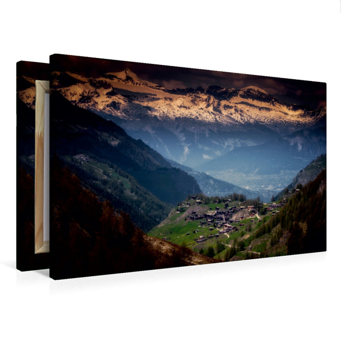Premium Textil-Leinwand Das Rhone-Tal