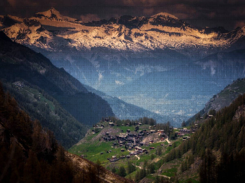 Das Rhone-Tal - CALVENDO Foto-Puzzle'