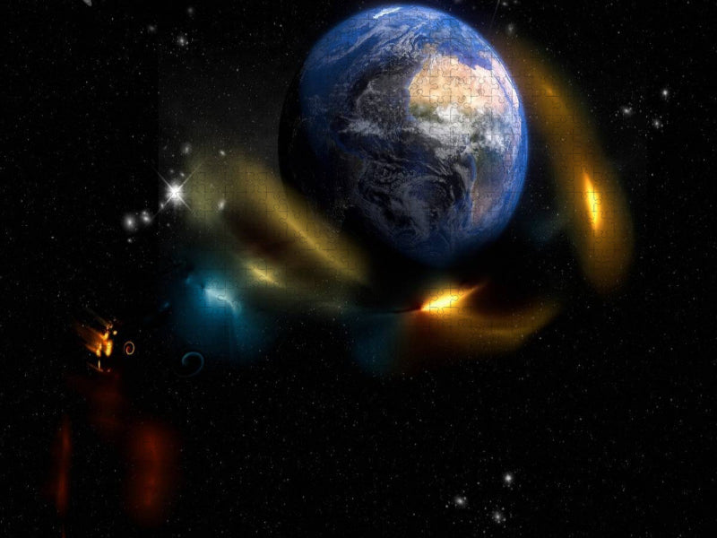 seltsame Lichter - CALVENDO Foto-Puzzle'
