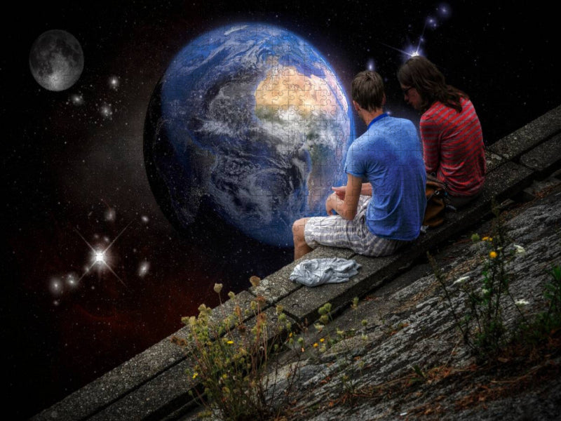 Mit Blick auf die Unendlichkeit - CALVENDO Foto-Puzzle'