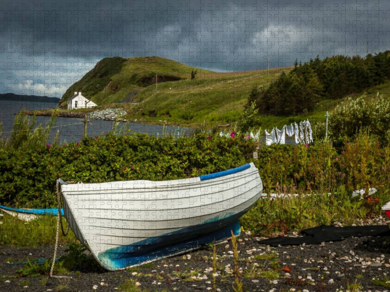 Fischereischiffe in Schottland - CALVENDO Foto-Puzzle'