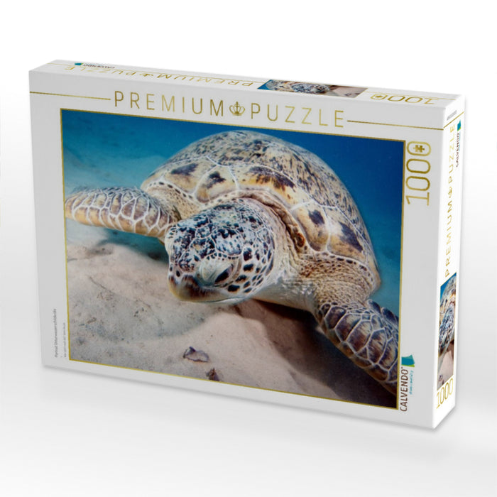 Portrait Unterwasserschildkröte - CALVENDO Foto-Puzzle'