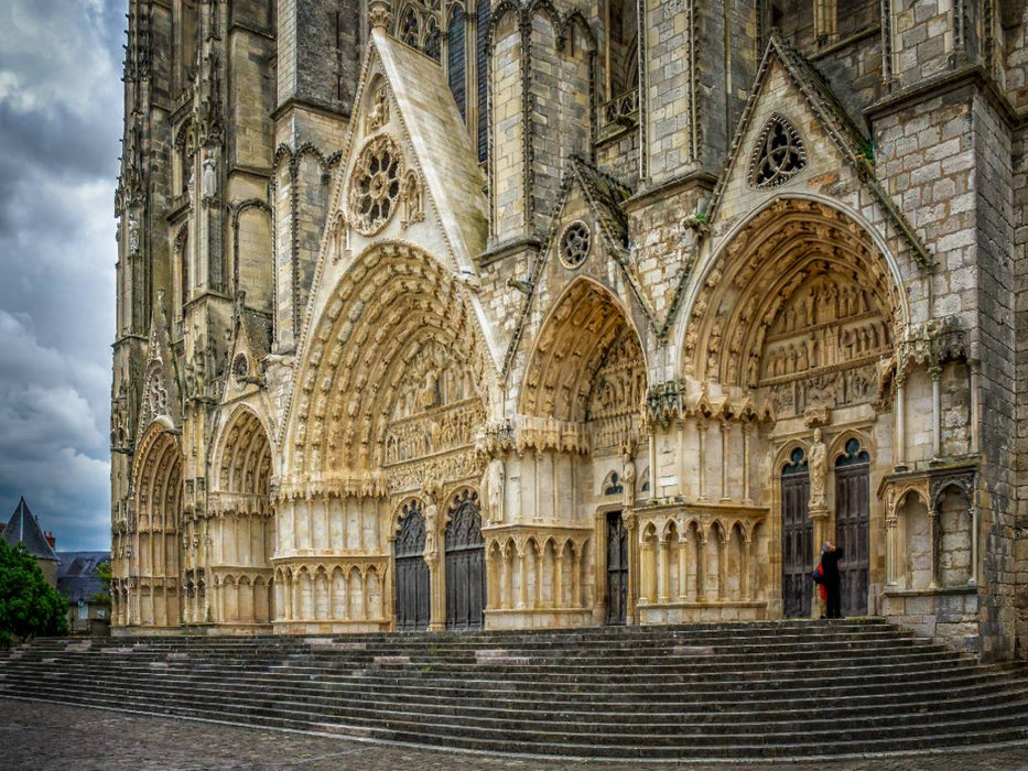 Cher: Die Katedral von Bourges - CALVENDO Foto-Puzzle'