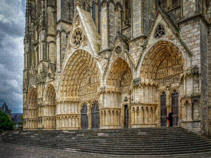 Cher: Die Katedral von Bourges - CALVENDO Foto-Puzzle'