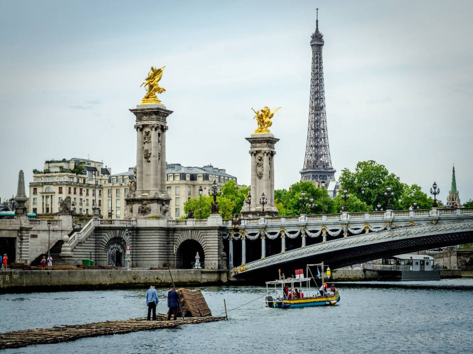 Durch Paris auf einem Holzfloß - CALVENDO Foto-Puzzle'