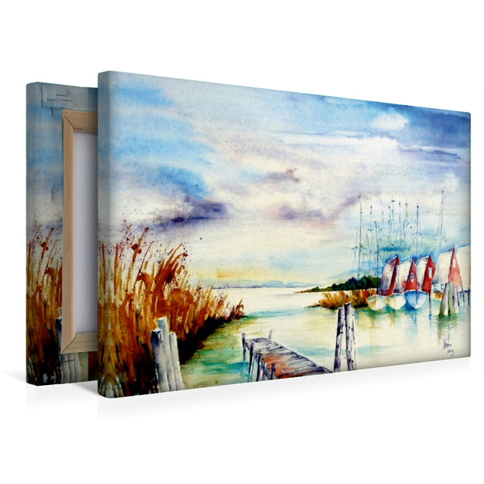 Premium Textil-Leinwand Am Bodden