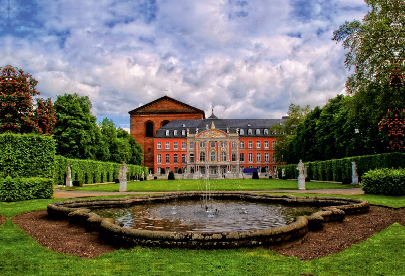Premium Textil-Leinwand Das Kurfürstliches Palais in Trier