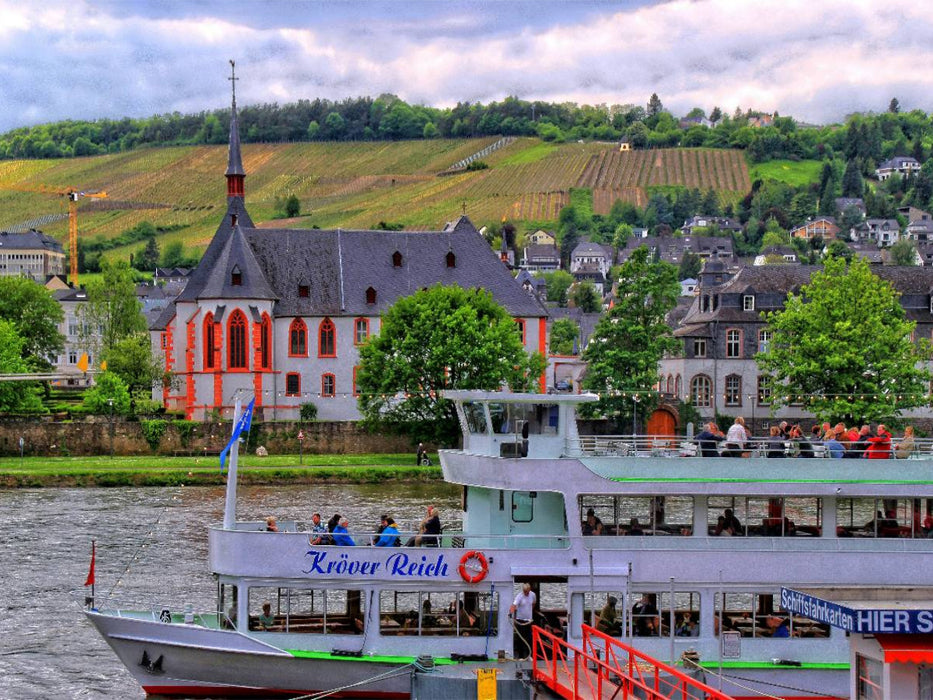 Blick auf Bernkastel-Kues - CALVENDO Foto-Puzzle'