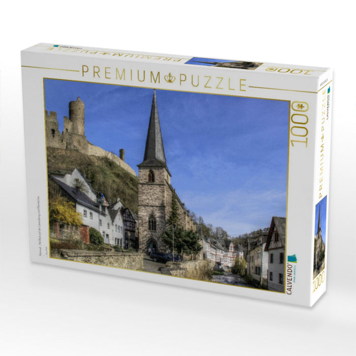 Monreal - Mit Blick auf die Löwenburg und Pfarrkirche - CALVENDO Foto-Puzzle'