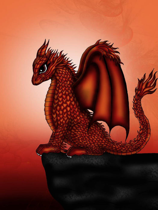 Feuer Drache - CALVENDO Foto-Puzzle'