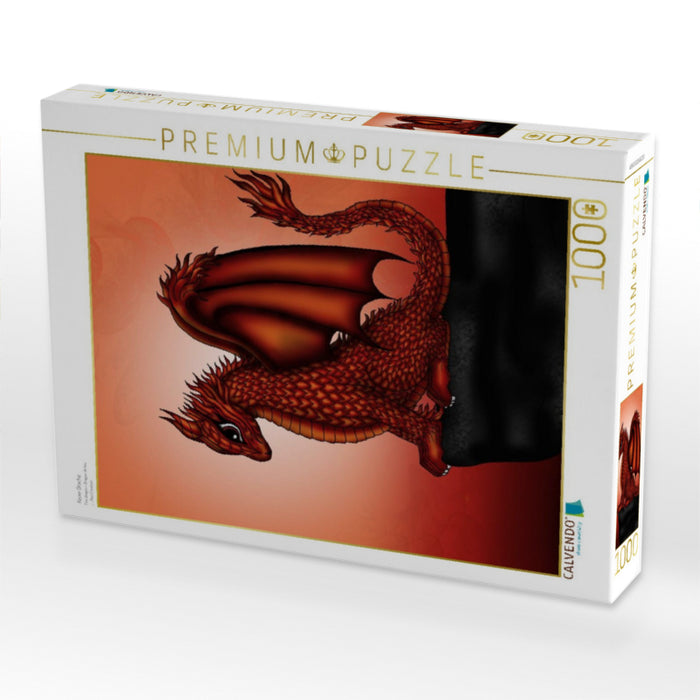 Feuer Drache - CALVENDO Foto-Puzzle'