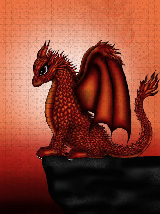 Feuer Drache - CALVENDO Foto-Puzzle'