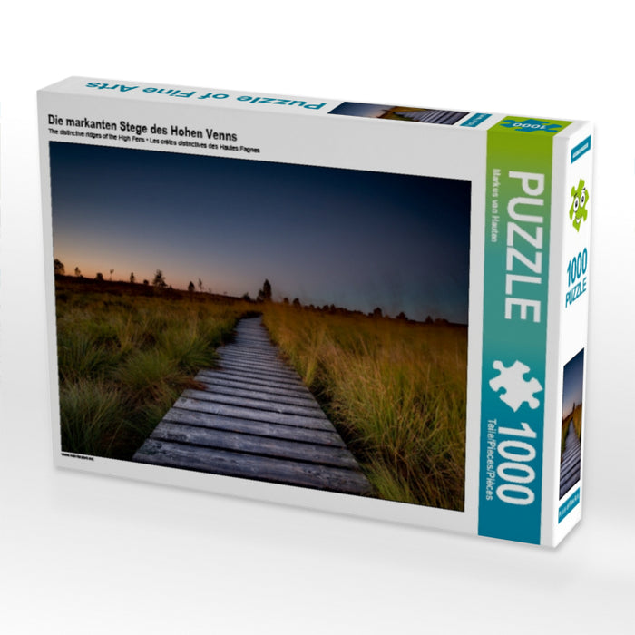 Die markanten Stege des Hohen Venns 1000 Teile Puzzle quer - CALVENDO Foto-Puzzle'