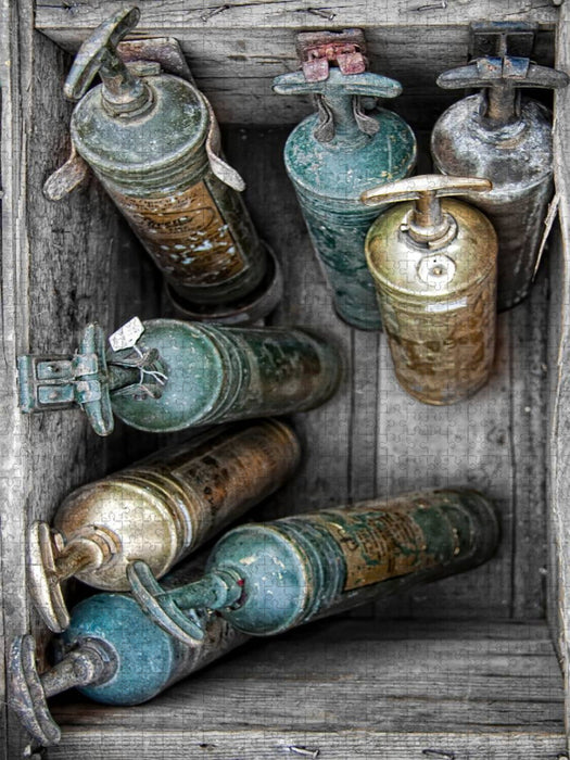 Alte Druckflaschen - CALVENDO Foto-Puzzle'