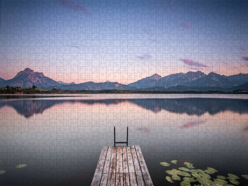 Der Hopfensee im Allgäu - CALVENDO Foto-Puzzle'