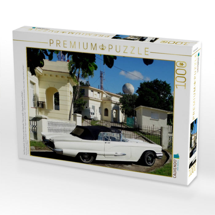 Ford Thunderbird - Ein Motiv aus dem Kalender "Ganz in Weiß - Elegante Oldtimer auf Kuba" - - CALVENDO Foto-Puzzle'