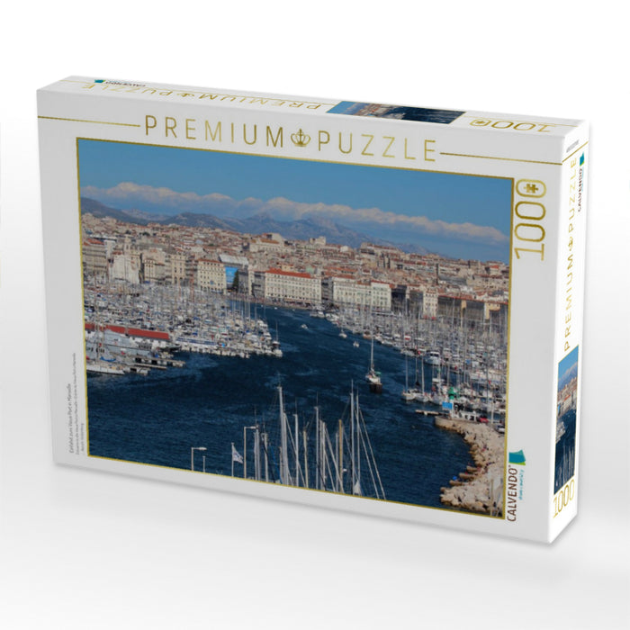 Einfahrt zum Vieux Port in Marseille - CALVENDO Foto-Puzzle'