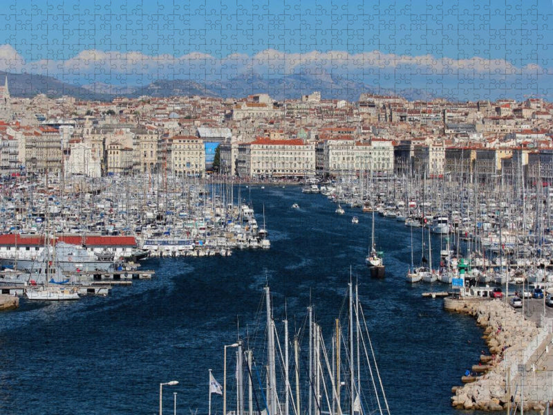 Einfahrt zum Vieux Port in Marseille - CALVENDO Foto-Puzzle'