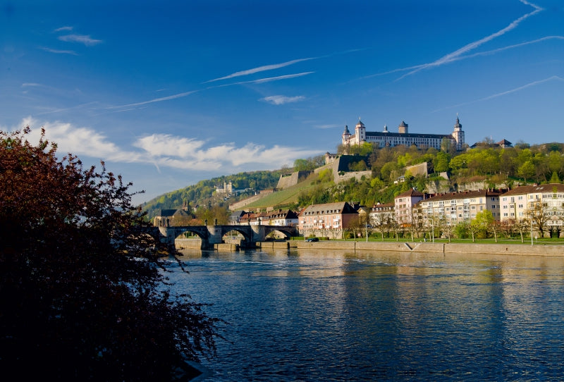 Premium Textil-Leinwand Festung Marienberg