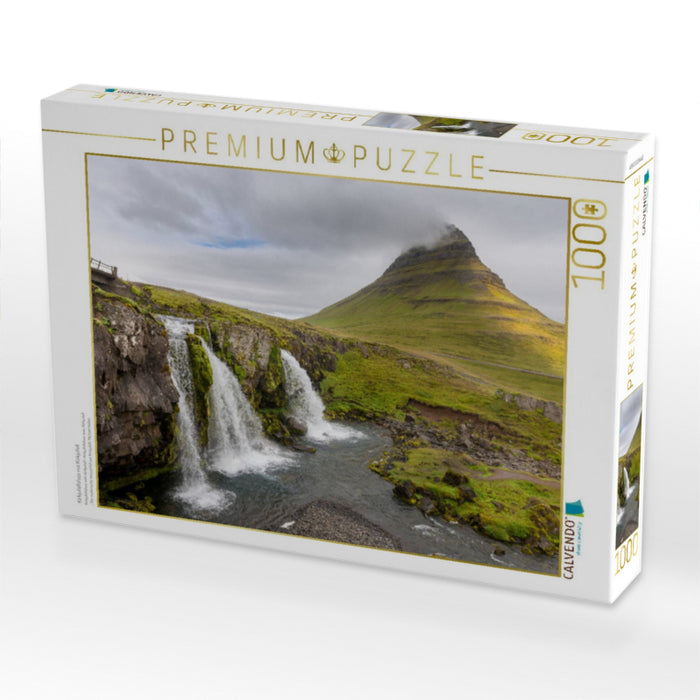 Kirkjufellsfoss mit Kirkjufell - CALVENDO Foto-Puzzle'