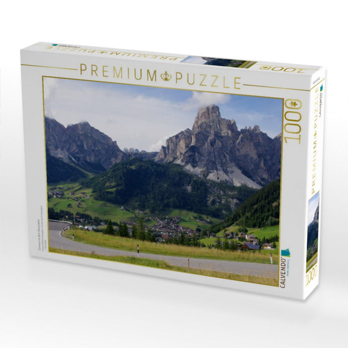 Corvara mit dem Sassongher - CALVENDO Foto-Puzzle'