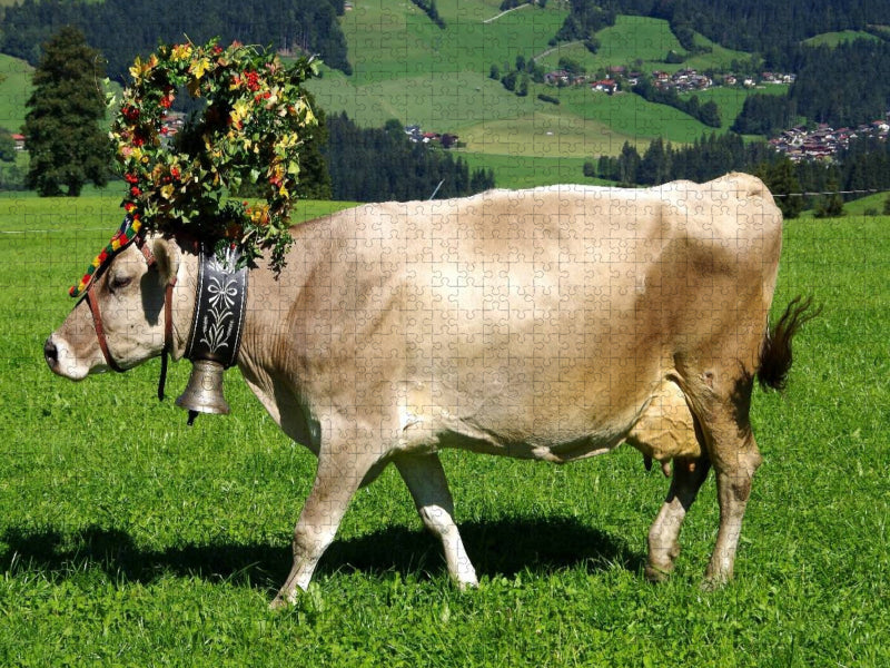 Kuh mit Krone - CALVENDO Foto-Puzzle'