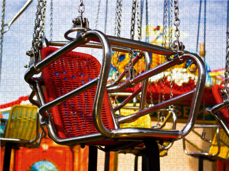 Sitz Kettenkarussell 1000 Teile Puzzle quer - CALVENDO Foto-Puzzle'