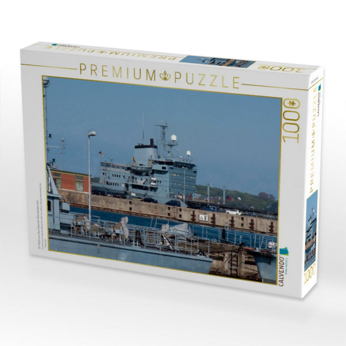 Ein Motiv aus dem Kalender Marinehafen Kiel - CALVENDO Foto-Puzzle'