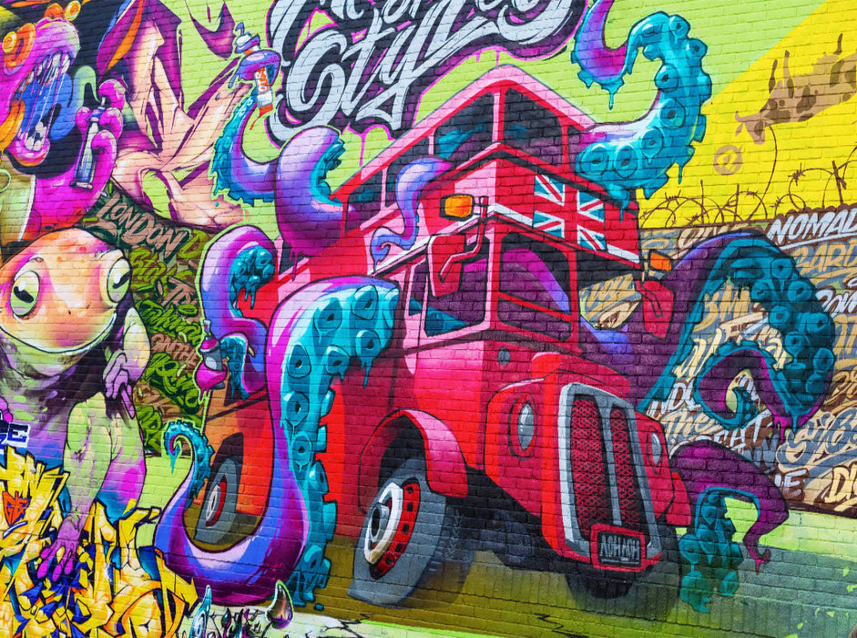Streetart in London, Großbrittanien - CALVENDO Foto-Puzzle'